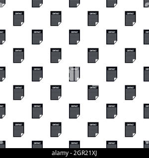 Contract pattern, simple style Stock Vector