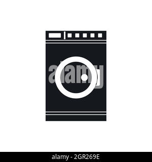 Washing machine icon, simple style Stock Vector