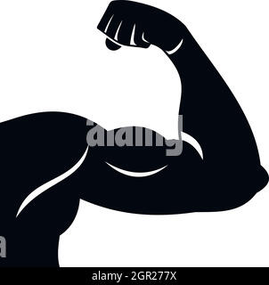 Biceps icon, simple style Stock Vector