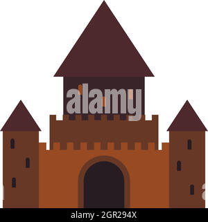 Ancient palace icon, flat style Stock Vector Image & Art - Alamy