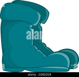 Old boots icon in cartoon style Stock Vector