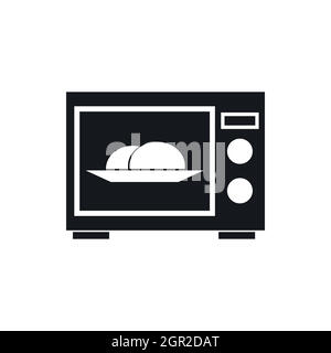 Microwave icon, simple style Stock Vector