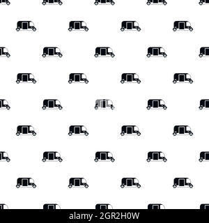 Tuk tuk taxi pattern, simple style Stock Vector