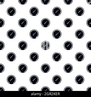 Speedometer with black background pattern Stock Vector