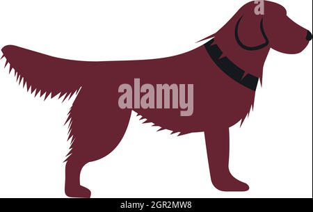 Irish setter vector icon. Flat style illustration. EPS 10 vector Stock ...