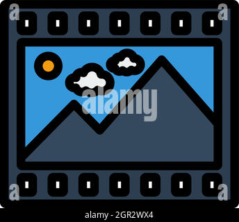 Film Frame Icon Stock Vector
