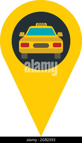 Car Gps Map Mark Icon Vector Outline Illustration Stock Vector Image ...