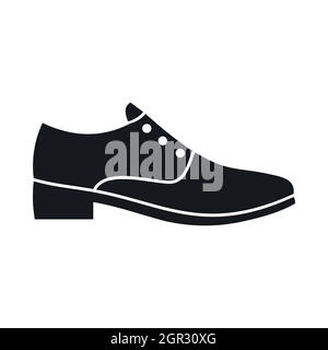 Men shoe icon. Simple illustration of men shoe vector icon for any any ...