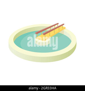 Pool with stairs icon, cartoon style Stock Vector Image & Art - Alamy