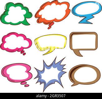 Empty callouts Stock Vector