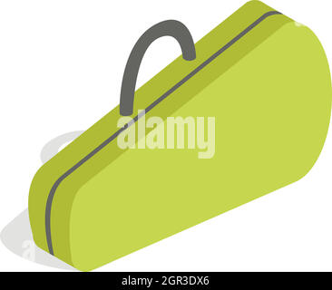 Case for tennis rackets icon, isometric 3d style Stock Vector