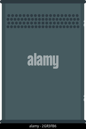 Aluminum trash can icon, flat style Stock Vector Image & Art - Alamy