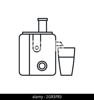 Kitchenware juicer icon, outline style Stock Vector