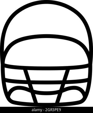 American Football Helmet Icon Stock Vector