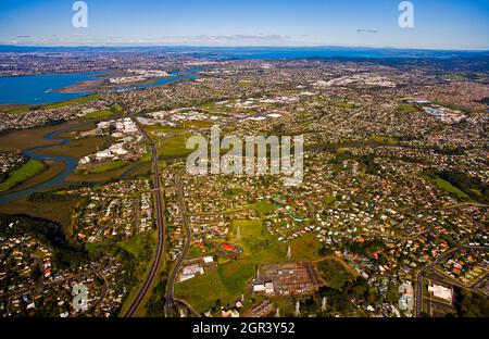 Aerial-Auckland West Stock Photo