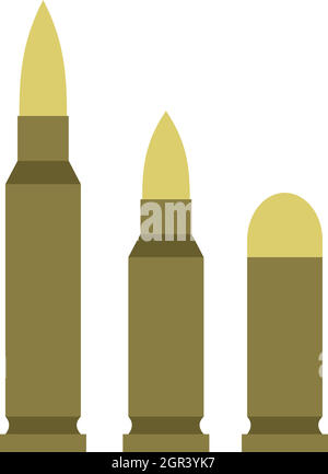 Bullets icon in flat style Stock Vector