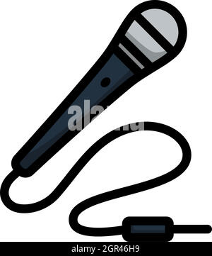 Karaoke Microphone Icon Stock Vector