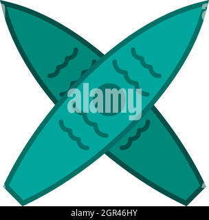 crossed surfboard icon Stock Vector Image & Art - Alamy