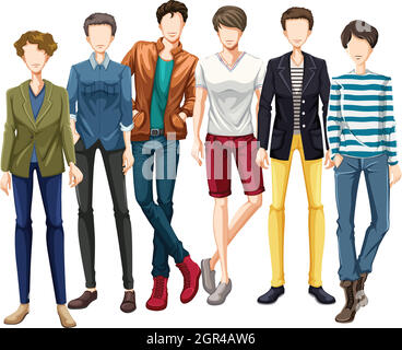 Models Stock Vector