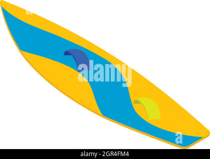 Surfboard icon, cartoon style Stock Vector