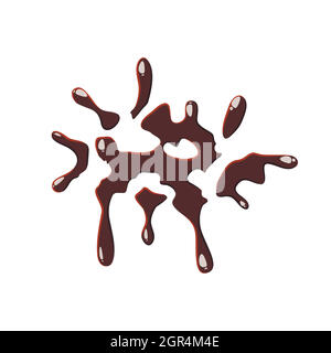 Drops of chocolate icon Stock Vector