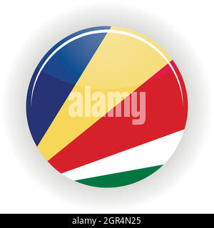 Seychelles icon circle Stock Vector