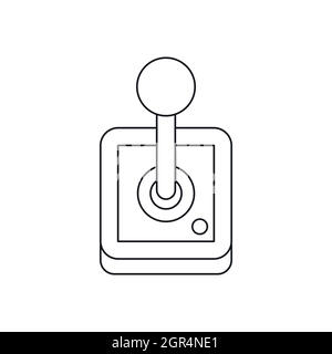 Stick shift, transmission icon, outline style Stock Vector