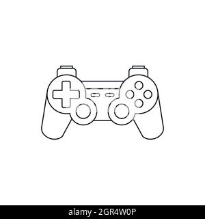 Joystick for gaming console icon, outline style Stock Vector