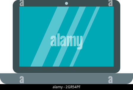 Laptop icon symbol flat style vector illustration Stock Vector Image ...