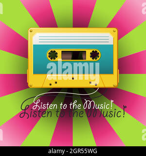 classic cassette tape vintage poster Stock Vector Image & Art - Alamy