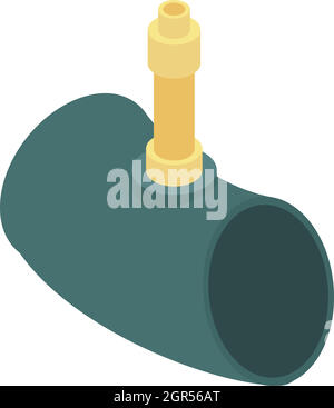 Nipple on the wheel icon, cartoon style Stock Vector