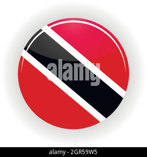 Trinidad and Tobago icon circle Stock Vector