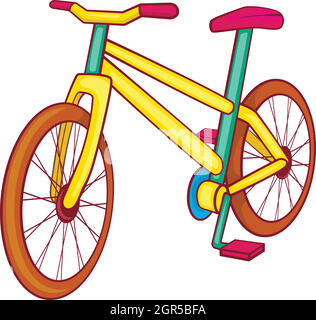 Yellow bike icon cartoon style Stock Vector Image Art Alamy