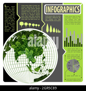 An infographics of the world Stock Vector