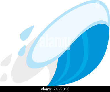 Ocean wave icon, isometric 3d style Stock Vector Image & Art - Alamy
