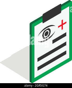 Diagnosis eye exam isometric icon Stock Vector Image & Art - Alamy