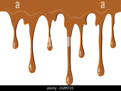 Flowing caramel icon Stock Vector Image & Art - Alamy