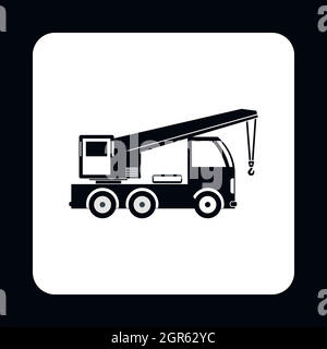 Crane icon - Crane machine sign - vector Stock Vector Image & Art - Alamy