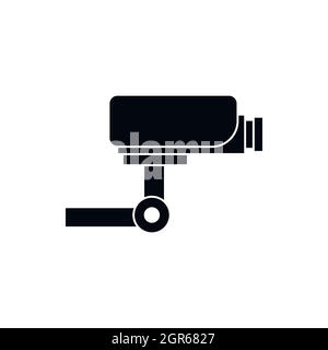 CCTV camera icon, simple style Stock Vector