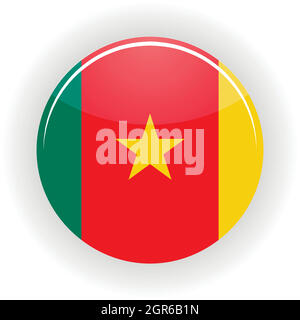 Cameroon icon circle Stock Vector