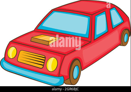 Vector cartoon red car front view Stock Vector Image & Art - Alamy