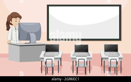 computer lab clipart