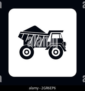 Dump truck icon simple Stock Vector Image & Art - Alamy
