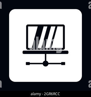 Tablet repair icon, simple style Stock Vector