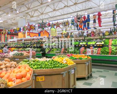 Produce Aisle of Latin American Supermarket Stock Photo - Alamy