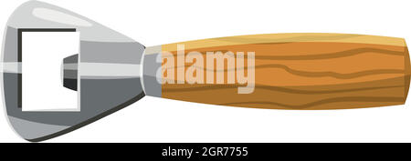 Bottle opener icon, cartoon style Stock Vector