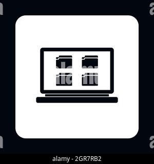 Network folder icon, simple style Stock Vector Image & Art - Alamy