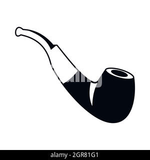 Smoking pipe icon, simple style Stock Vector