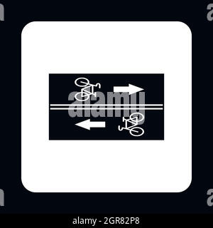 Road for cyclists icon, simple style Stock Vector Image & Art - Alamy