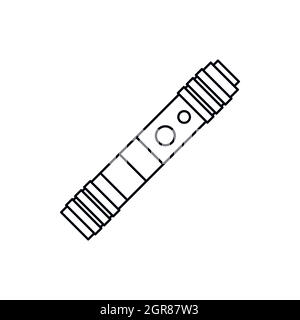 Electronic cigarette with cartridge icon Stock Vector
